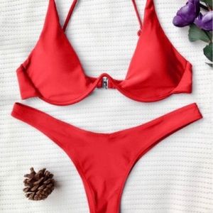 🌿SALE🌿NWT Zaful Push Up Plunge Bikini Set